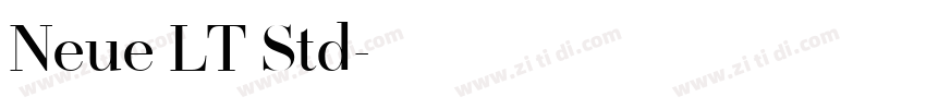 Neue LT Std字体转换